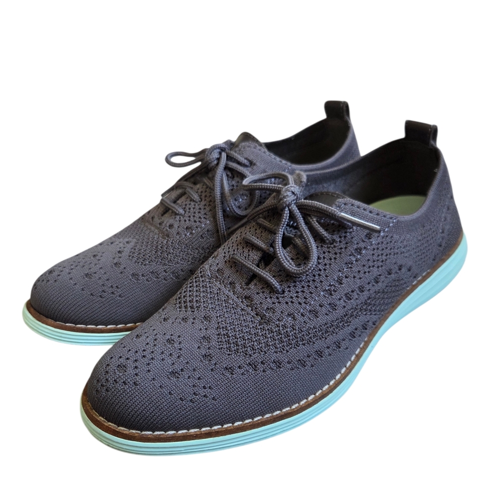Cole Haan Women's Original Stitchlite Wingtip Oxford Gray Dark Pavement 6